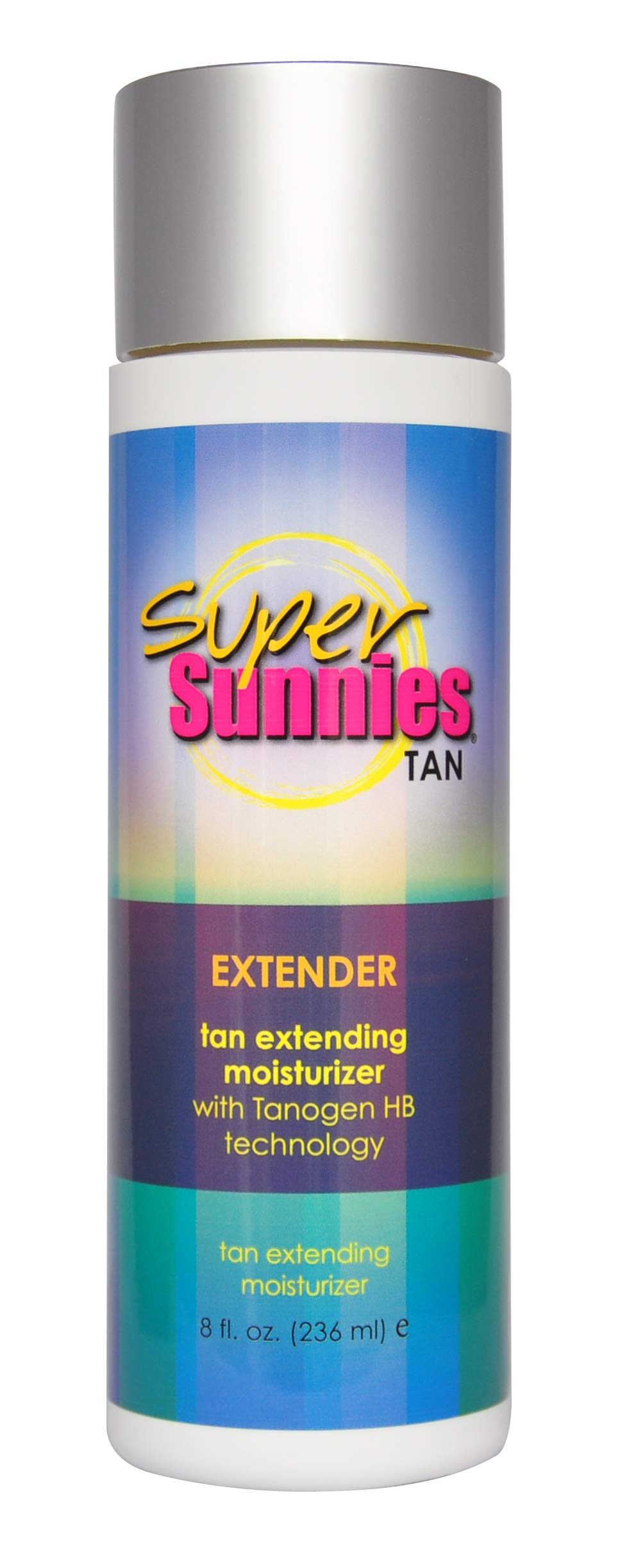Super Sunnies Tan Extender Moisturizer Lotion with Tanogen HB for Indoor Tanning Beds & Sunless Tanning, Enriched with Aloe & Hawaiian Coconut Oil, Jojoba Oil & Nuts 8 oz.