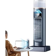 Tower Fan, 6 Speed Quiet Cooling Bladeless with Remote & Water Tank