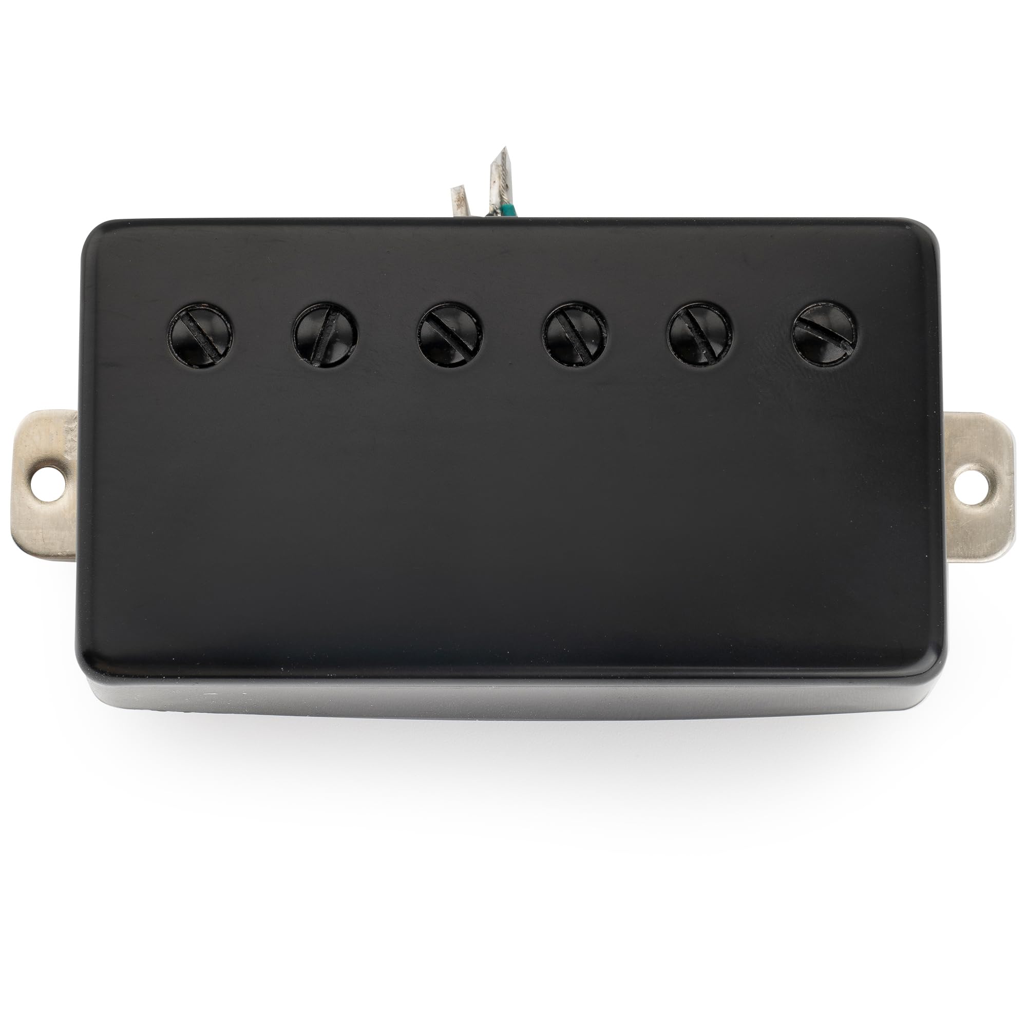 Musiclily Pro LP-CMHA Alnico 5 Covered Humbucker Tonabnehmer Hals Pickup 7,5K für LP Style E-Gitarre, Schwarz