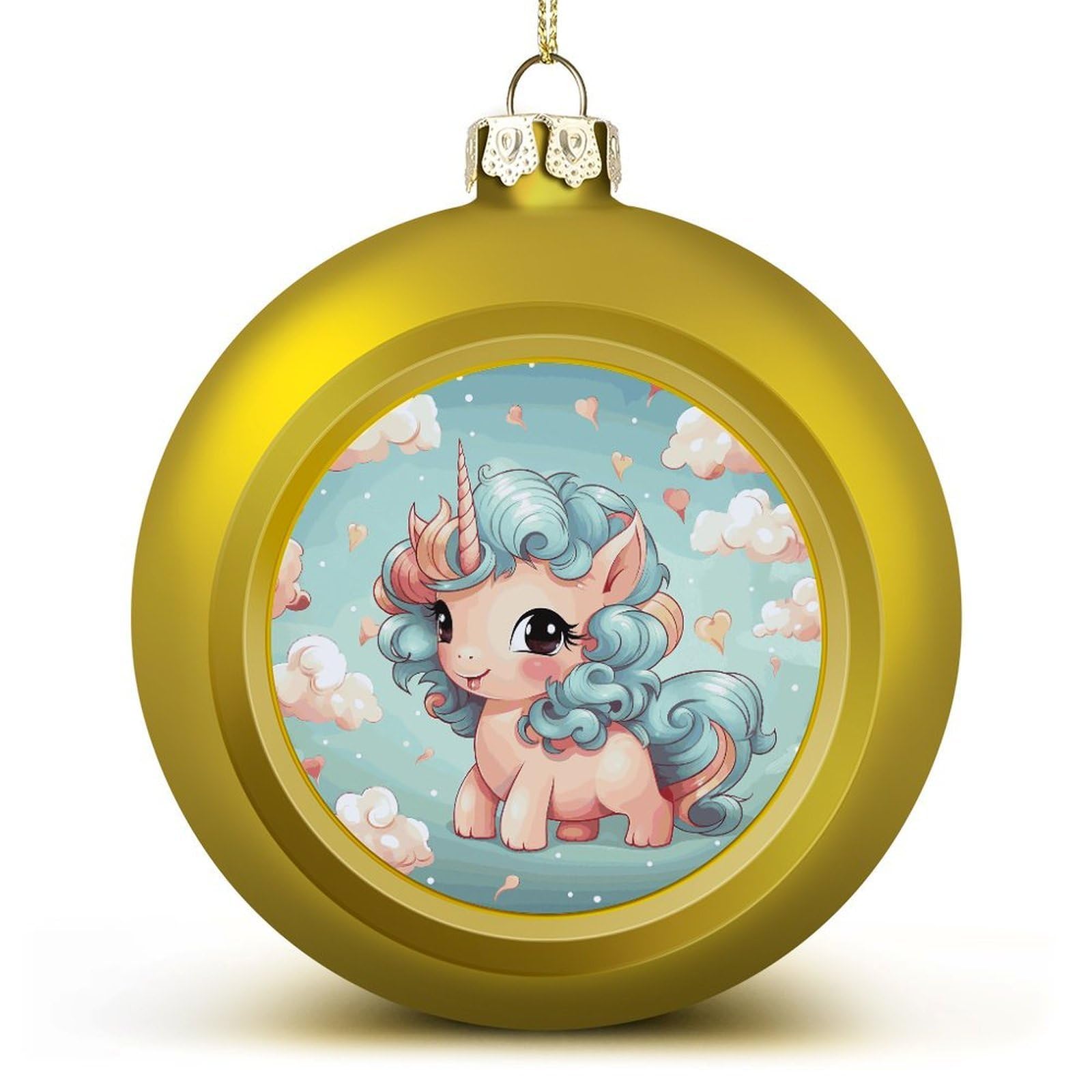 Boule de Noël cheval incassable et legere pour décorer sans risque