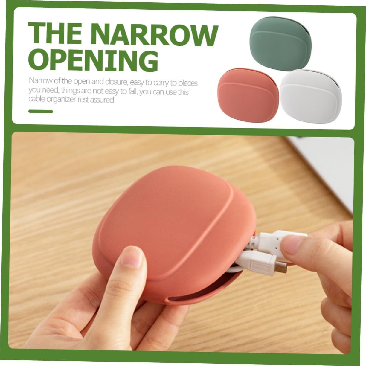 Angoily 9pcs Portable Earphone Organizer Case Stylish USB Storage Bag for Cables Travel Accessories for Earphone Charger Lightweight Design Tranquil and Honey