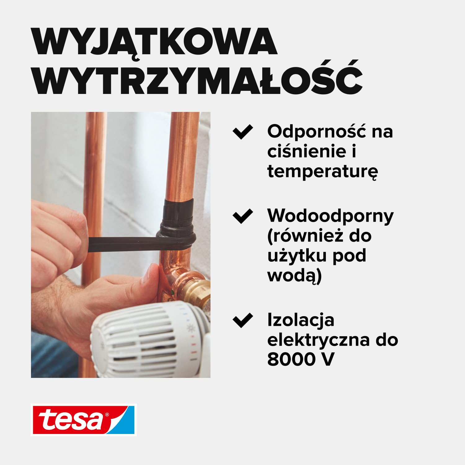 Tesa 56064-00003-00 Taśma Uszczelniająca, Przeźroczysty, 2.5m x 19mm