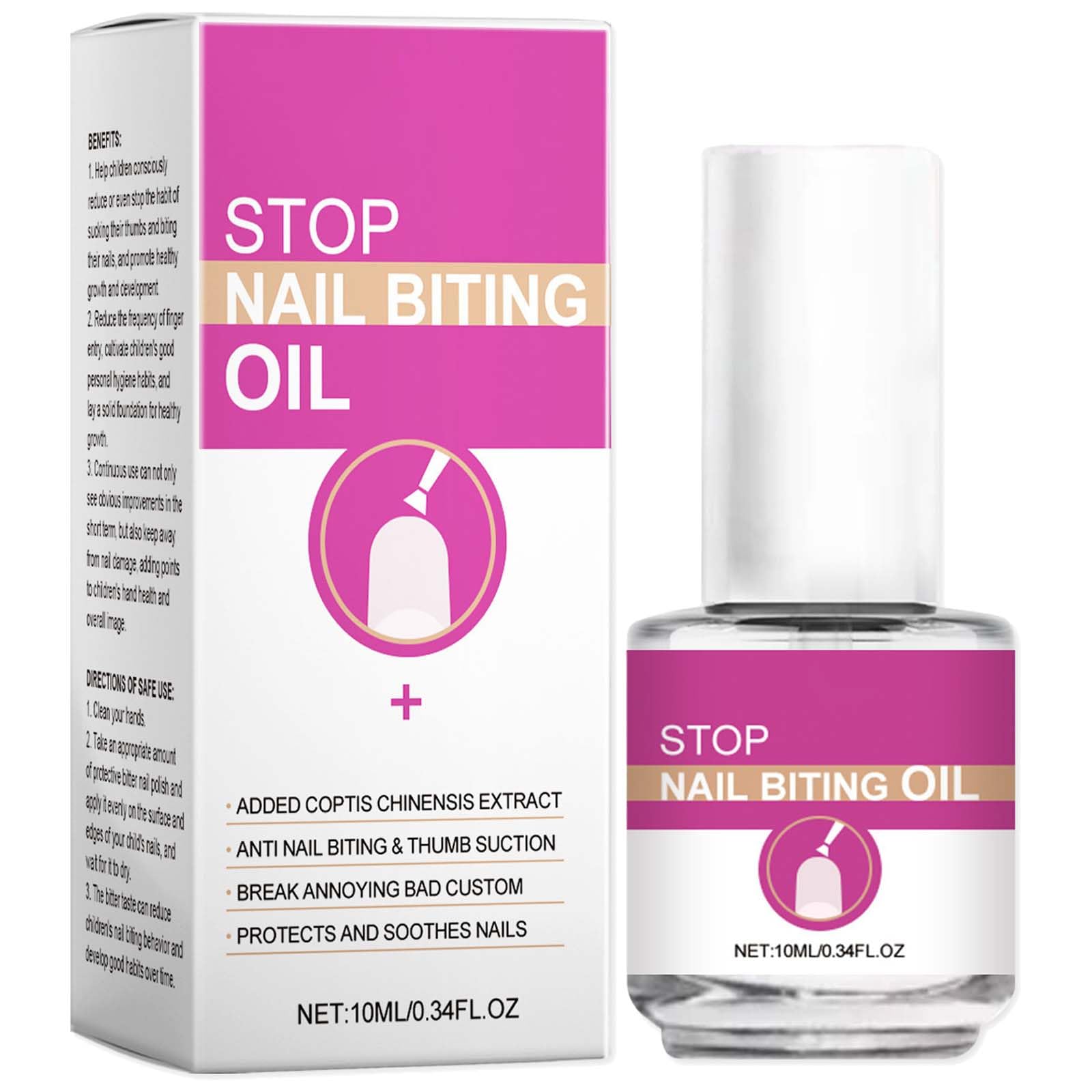 Nail Biting Prevention for Adults - Clear Stop Nail Repair Varnish - Stop Biting Your Nails with Anti Nail Biting - Easy Application for Nail Biting Prevention