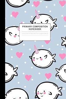 Primary Composition Notebook: Writing Journal for Grades K-2 Handwriting Practice Paper Sheets - Beautiful Unicorn School Supplies for Girls, Kids and ... 1st and 2nd Grade Workbook and Activity Book