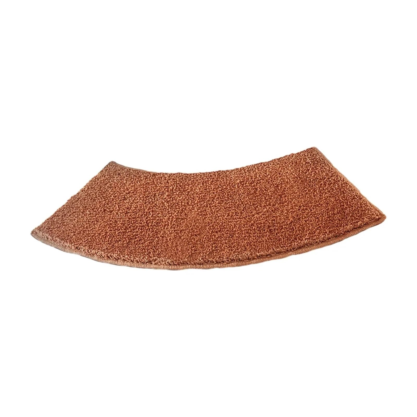 Curved bath mat Bath Rug Bathroom Carpet Toilet Shower Mat Curved For Living Room Laundry Tub(BROWN)