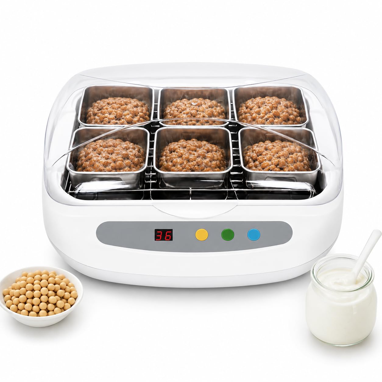 Macchina di fermentazione automatica per la produzione di yogurt e natto