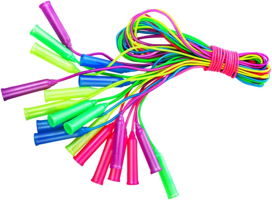 Milisten 12Pcs Jumping Rope Adjustable Skipping Ropes for Durable Lightweight Handles for Comfortable Grip for Exercise and Outdoor Fitness Activities