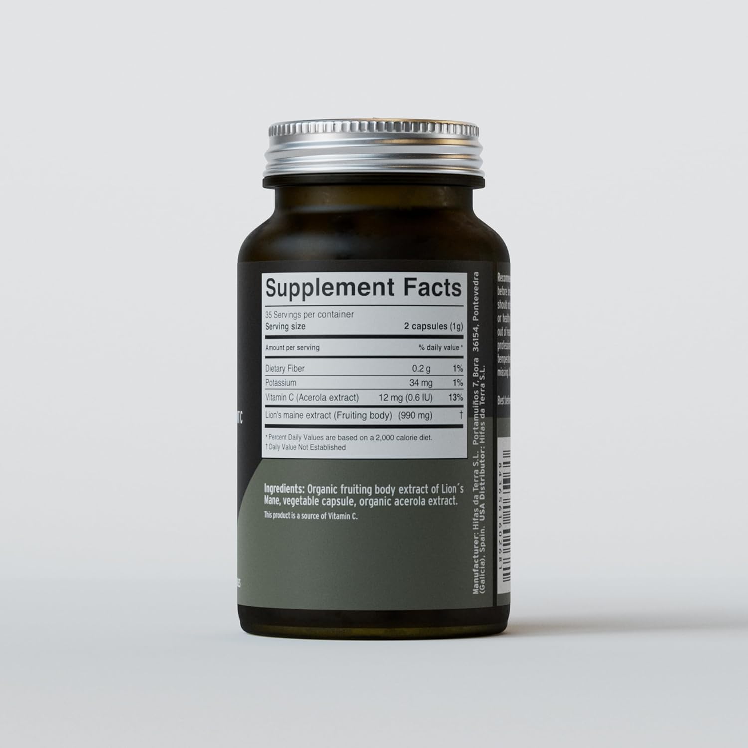 Hifas de Terra Mico-Leo - Organic Lions Mane Supplement Capsules, Lion's Mane Mushroom Extract, Nootropic for Brain, Focus, and Memory for Adults - 70 Vegan Capsules - Image 2