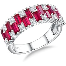 Sterling Silver Band Rings for Women Thick Eternity Wedding Bands