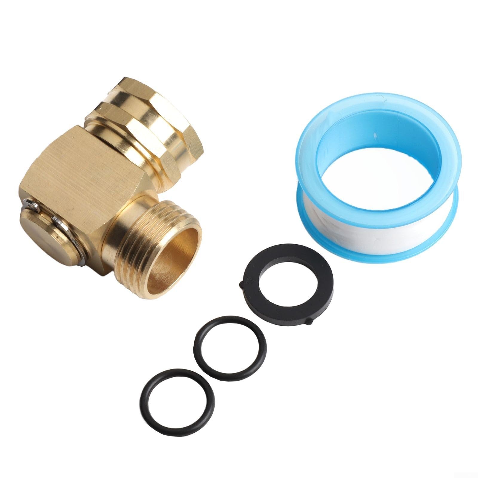 Eawfgtuw Gardening Routine With The Adjustable Garden Hose Swivel Elbow Connector Made Of Sturdy Solid Brass Material Brass Hose Reel Swivel Elbow Quick Connector