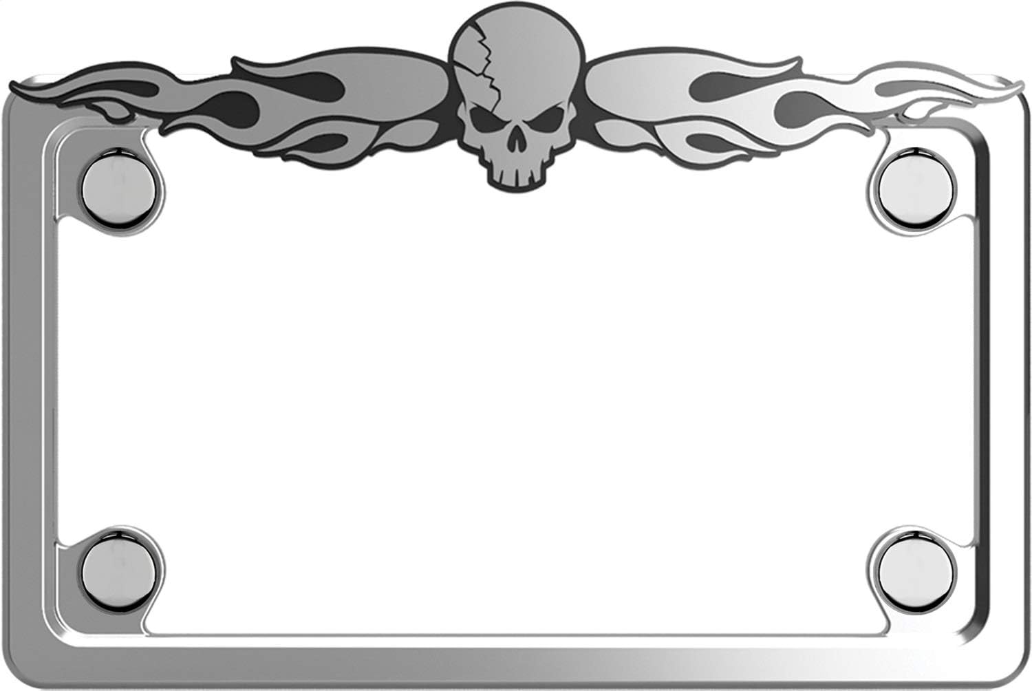 Cruiser Accessories MC Skull, Chrome/Chrome/Black