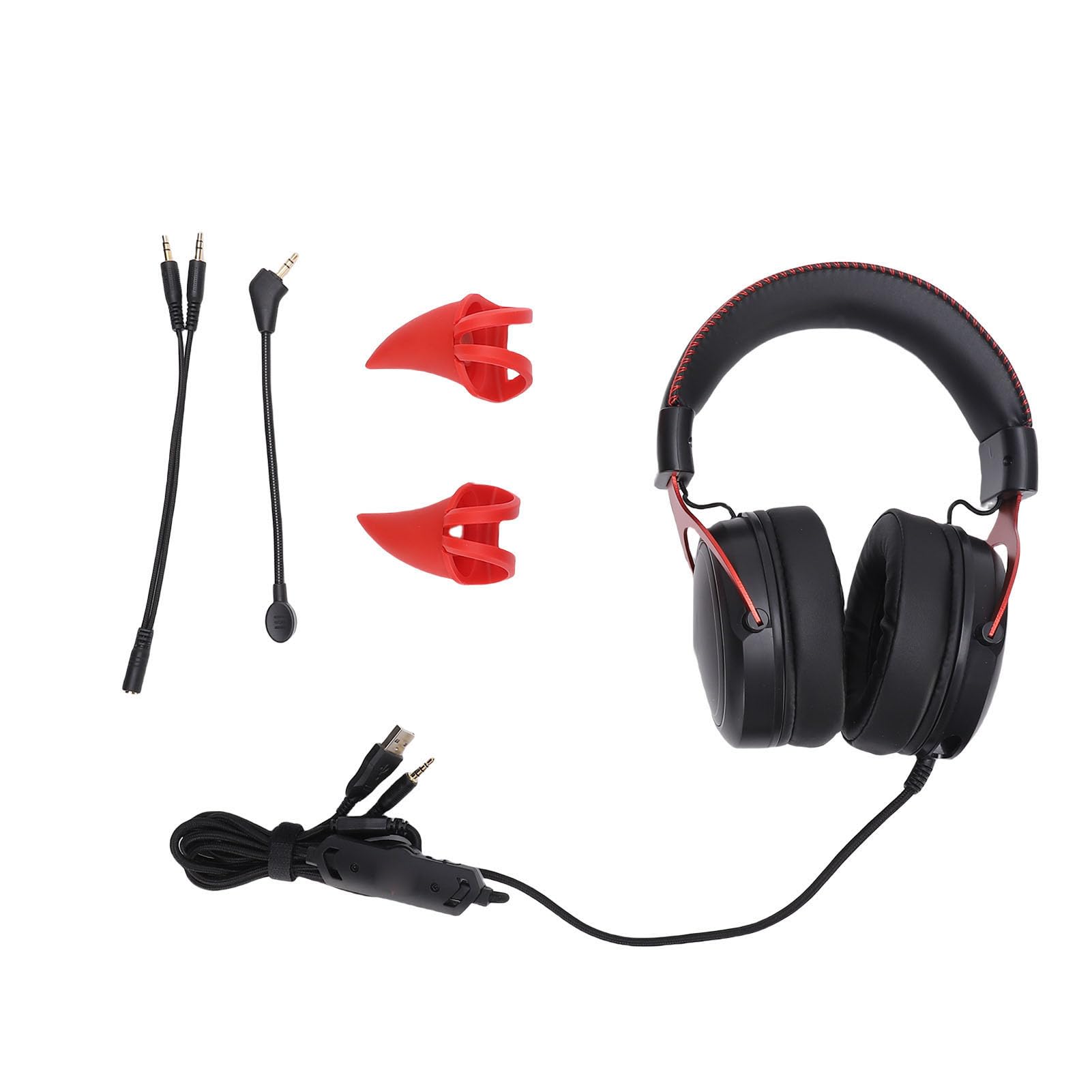 Julihai Cuffie da Gioco Cuffie Over-ear Cablate per PC con Luce RGB e Cancellazione del Rumore per Un'esperienza di Gioco Coinvolgente (#2)