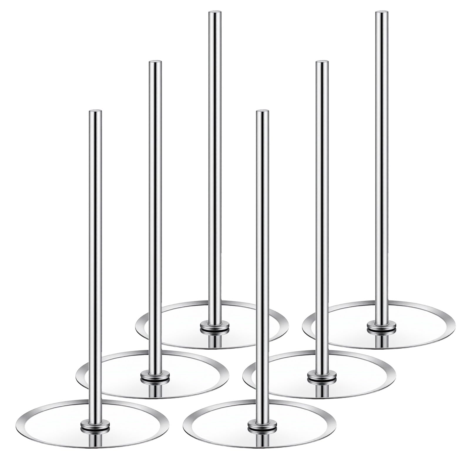 6 Pcs Cake Heating Core for Baking Cakes Stainless Steel Heating Rod 2.76 Inch Silver Cake Pan Rod Cakes Baking Supply for Birthday Party Wedding Decorating Bakig Tools Accessories Kitchen Utensil