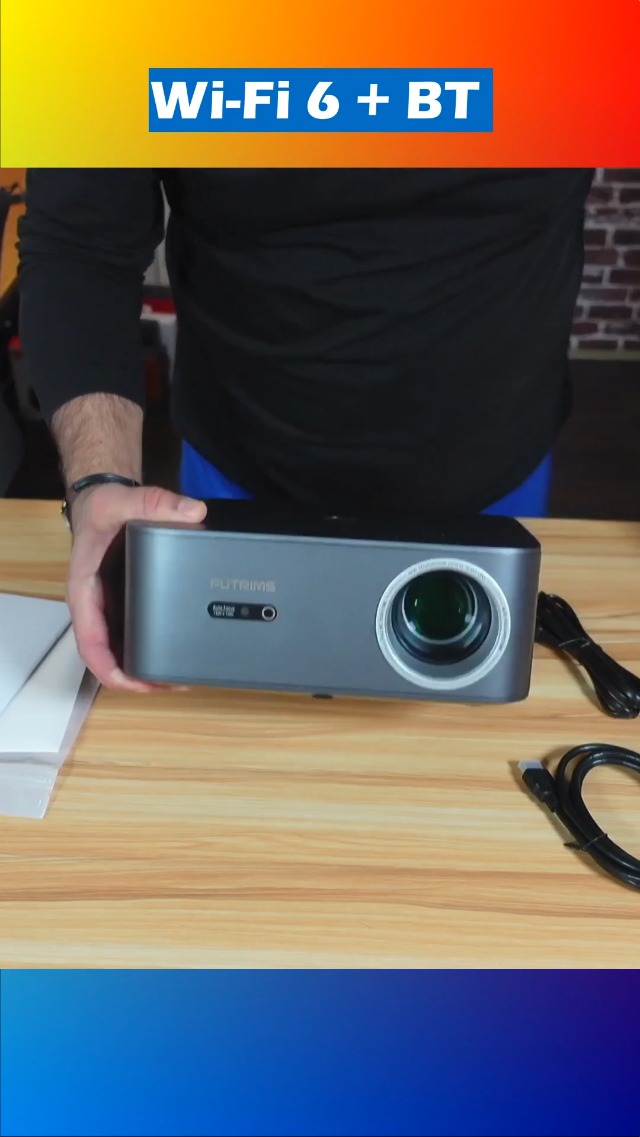 Watch Putrims K12 Google TV Video projector Unboxing on