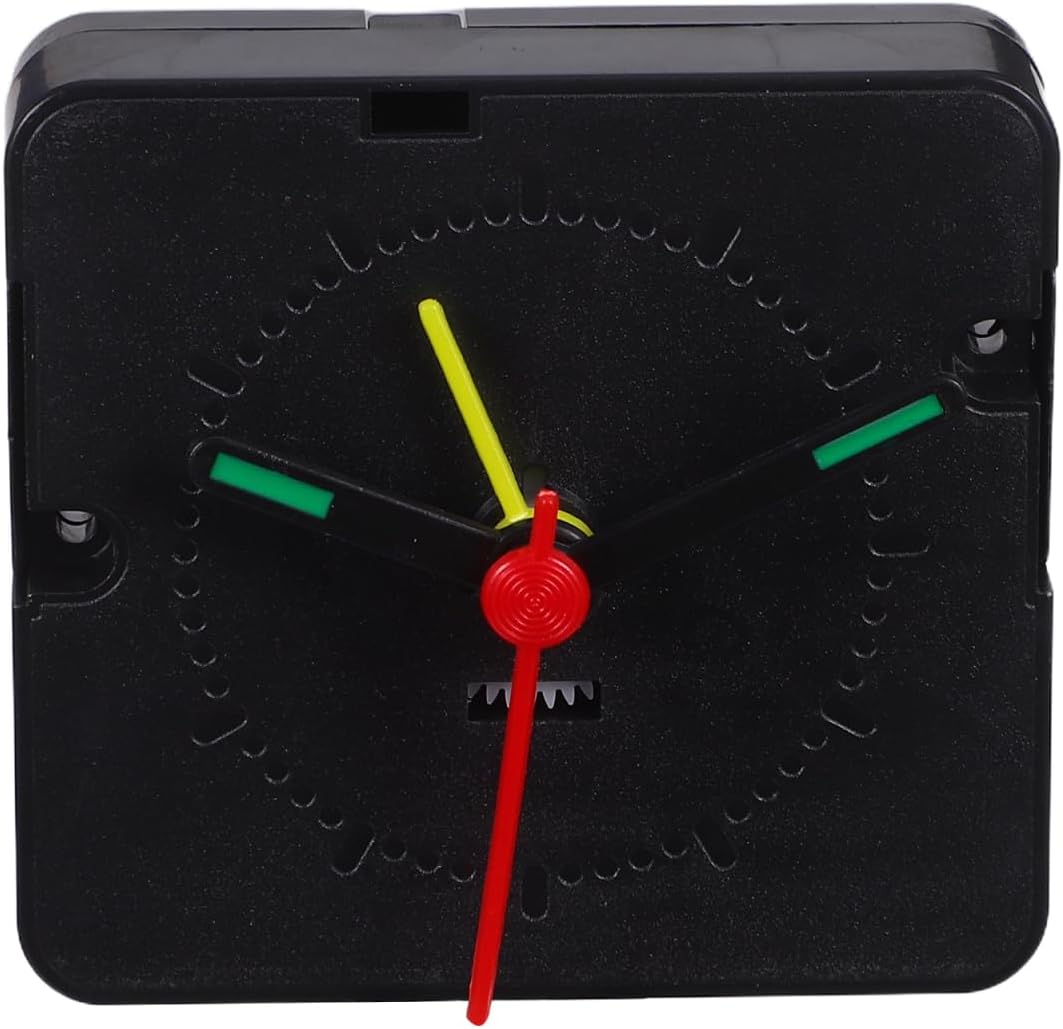 jojofuny Small Quartz Alarm Clock Movement Replacement Mechanism with Battery Precise Movement for DIY Watch Repair Compatible with Alarm Clocks and Wall Clocks Includes Hours Minutes Second Hands