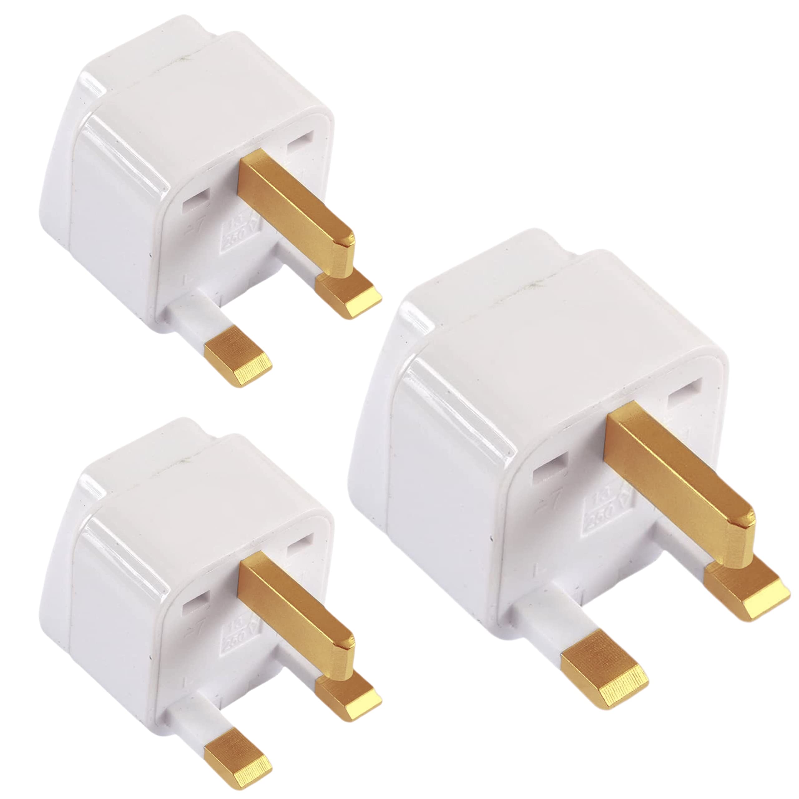 KAVANA 3pcs Type G Universal UK Flat 3 Pin Plug/Conversion Plugs/Travel Power Socket/Converter/Complatible in UK Countries England Scotland Wales and Ireland-image-16