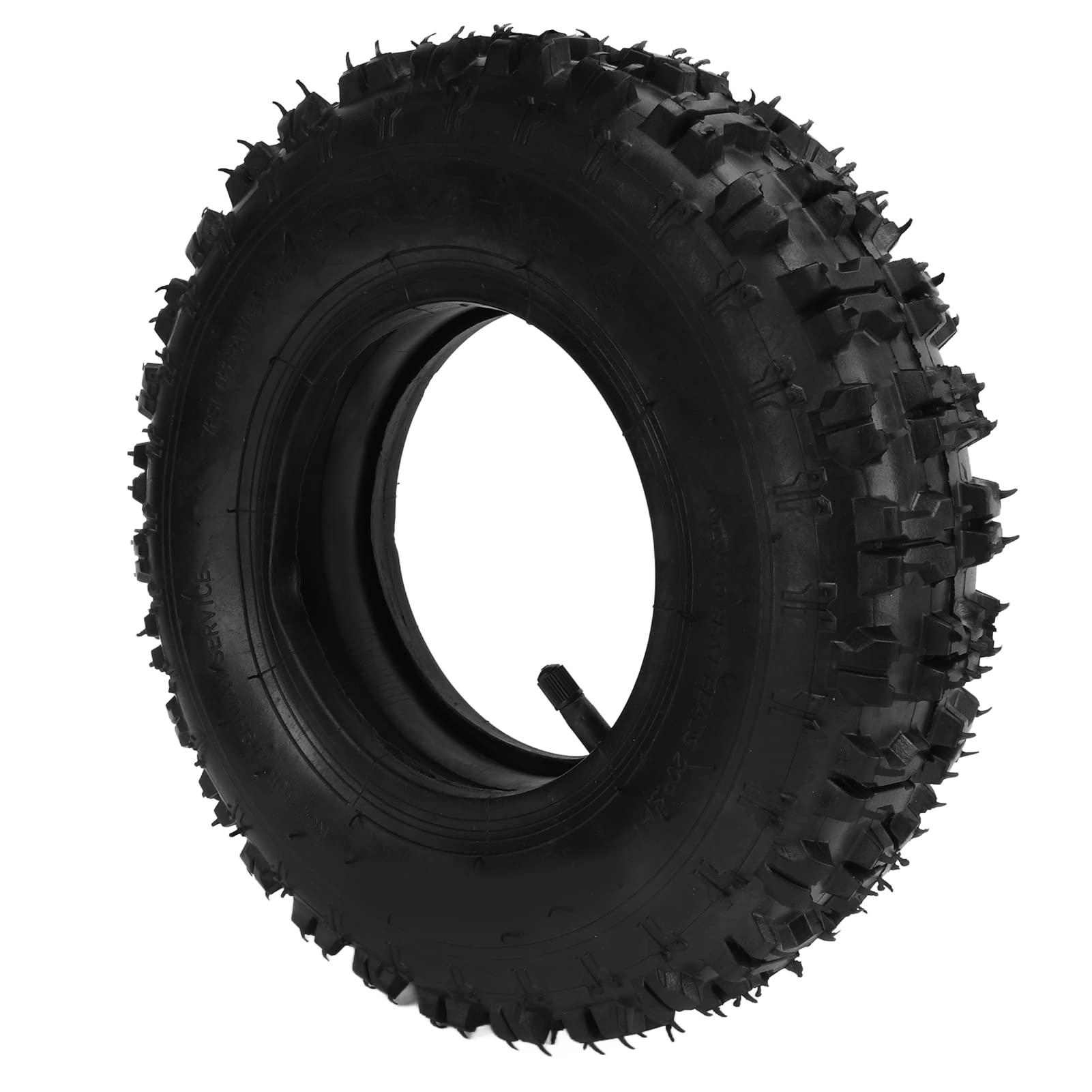 SUNGOOYUE 4.10?6 Neum¡§¡éTico Exterior de Tubo Interior de Campo Traviesa, Neum¡§¡éTico de Goma de Punta Recta Gruesa para ATV Go Kart Mini Quad 47cc 49cc Motocicleta de Nieve,4.10-6 Tire