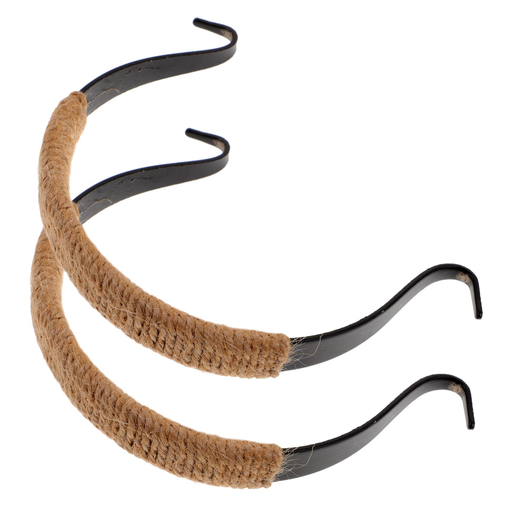 Homoyoyo 2 piezas Mango de Tetera Ergonómico Resistente al Calor Asas Cuerda de Cáñamo para Reemplazo de Tetera Soporte Duradero para Ollas Grandes Color Negro