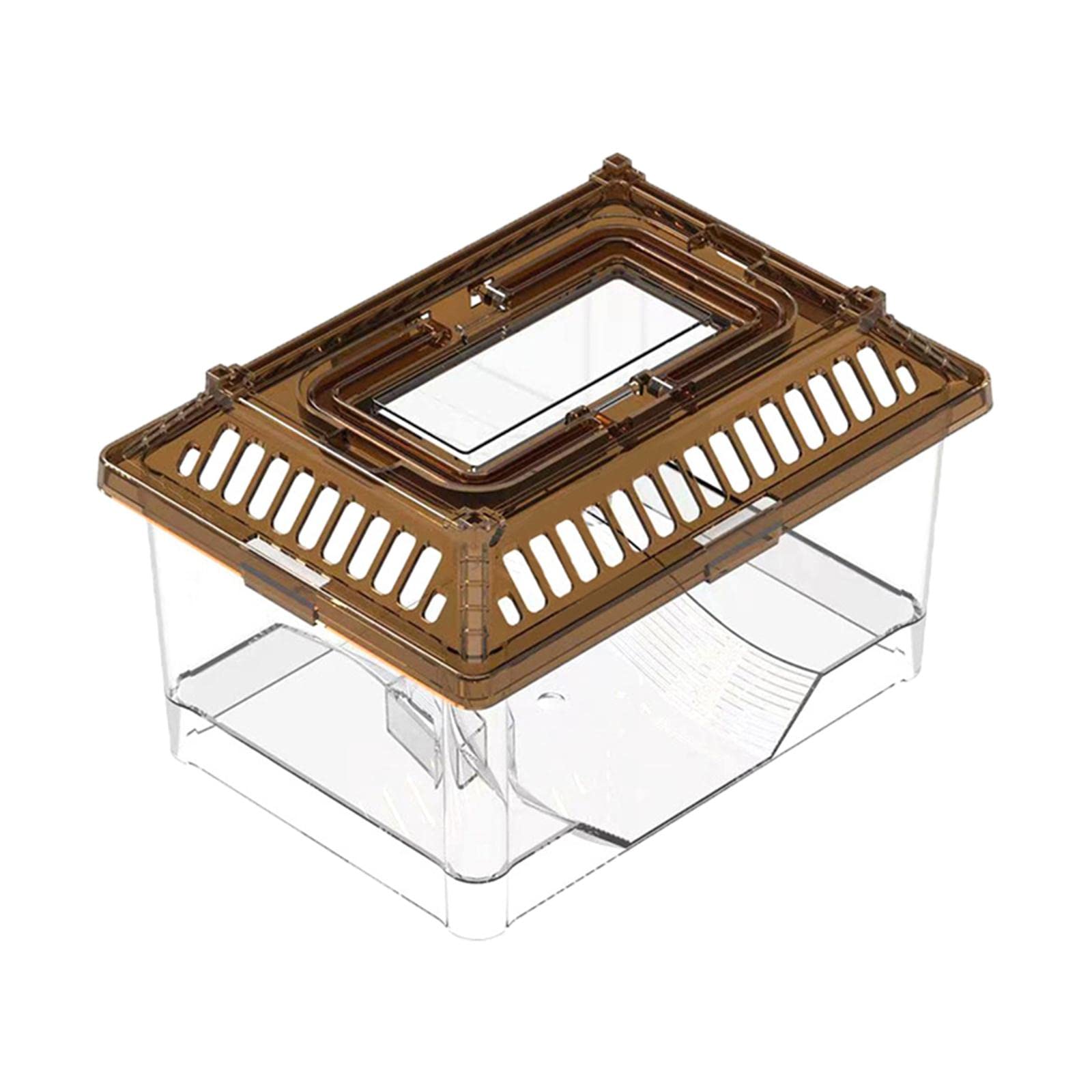 THE STYLE SUTRA® Small Turtle Tank Small Fish Tank with Handle and Cover for Hermit Crabs | 1 Turtle Tank-image-19