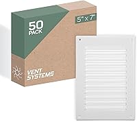 Vista 78 de Vent Systems – 3.35 x 9.84 pulgadas (interior) rejilla de ventilación de aire rectangular de metal blanco para alero, cubierta de rejilla, deflector