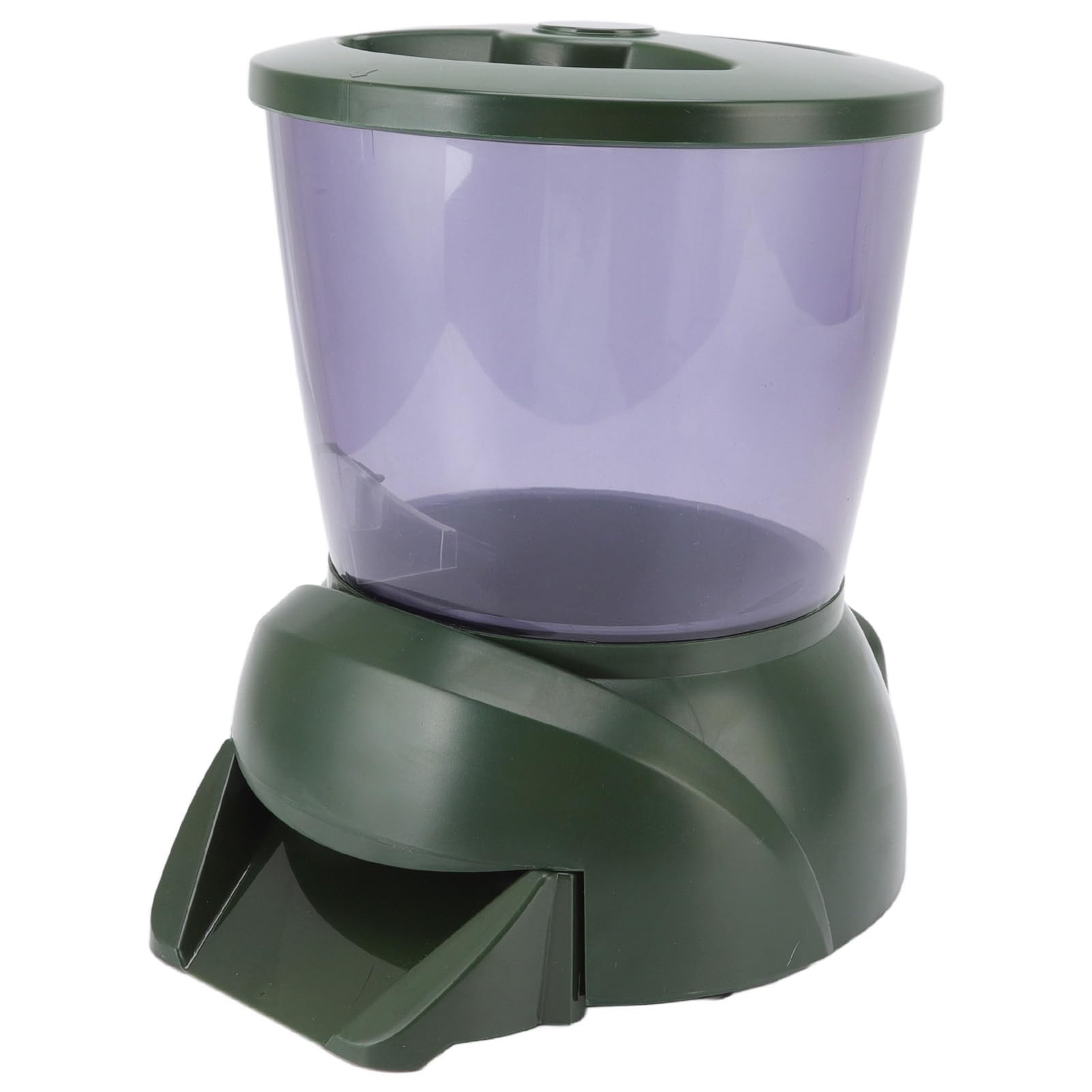 Annadue Mangiatoia Automatica per Pesci, Dispenser Automatico di Mangime per Pesci da Laghetto da 4,25 Litri con Display LCD, Alimentatore per Acquario Alimentato a Batteria per l'Alimentazione con
