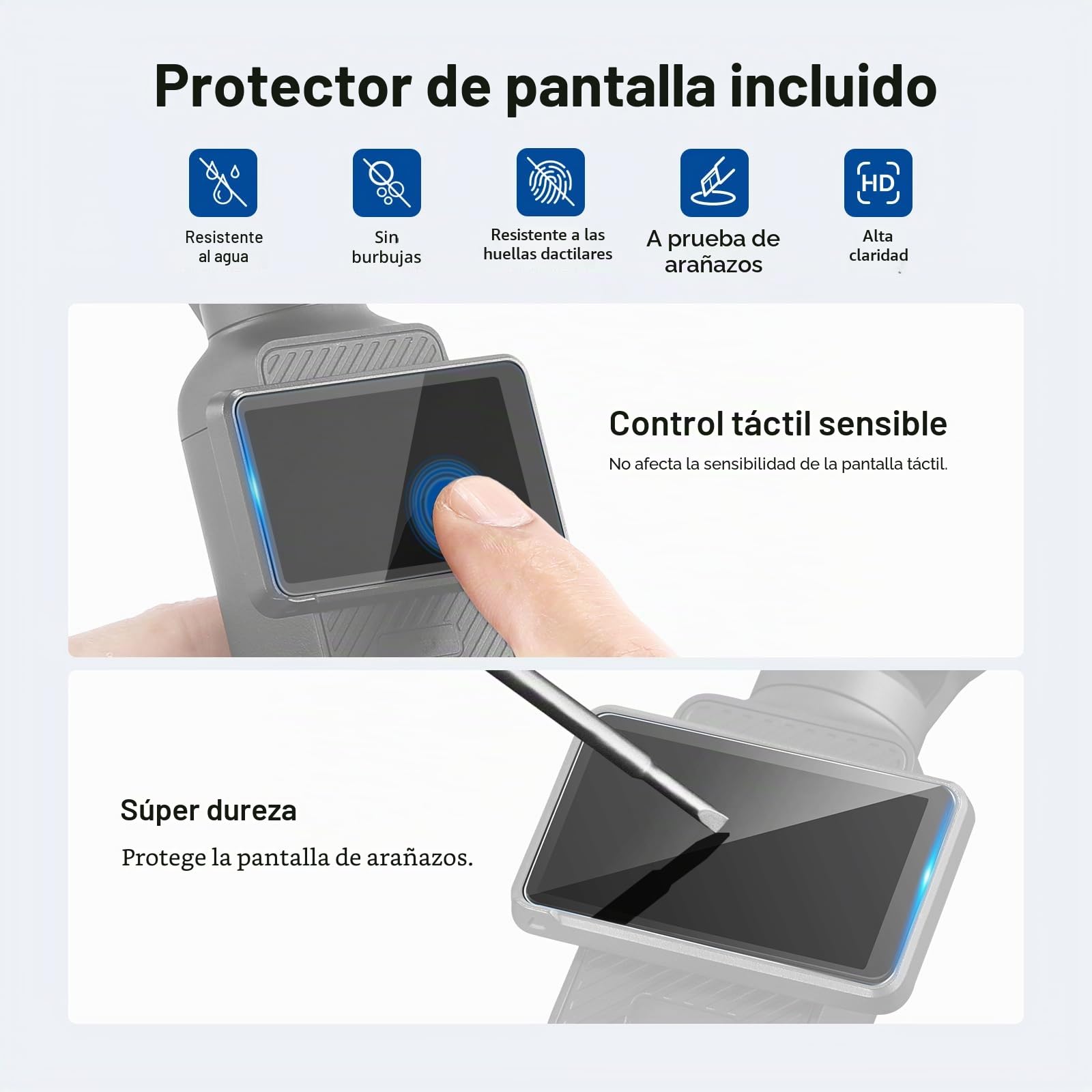 NEEWER ND y CPL Filtro Juego Compatible con dji Osmo Pocket 4 & 3, Filtro Magnético Densidad Neutra ND16 + ND64 + ND256 + Polarizador Circular Objetivo de Action CAM, Incluye Protector Pantalla