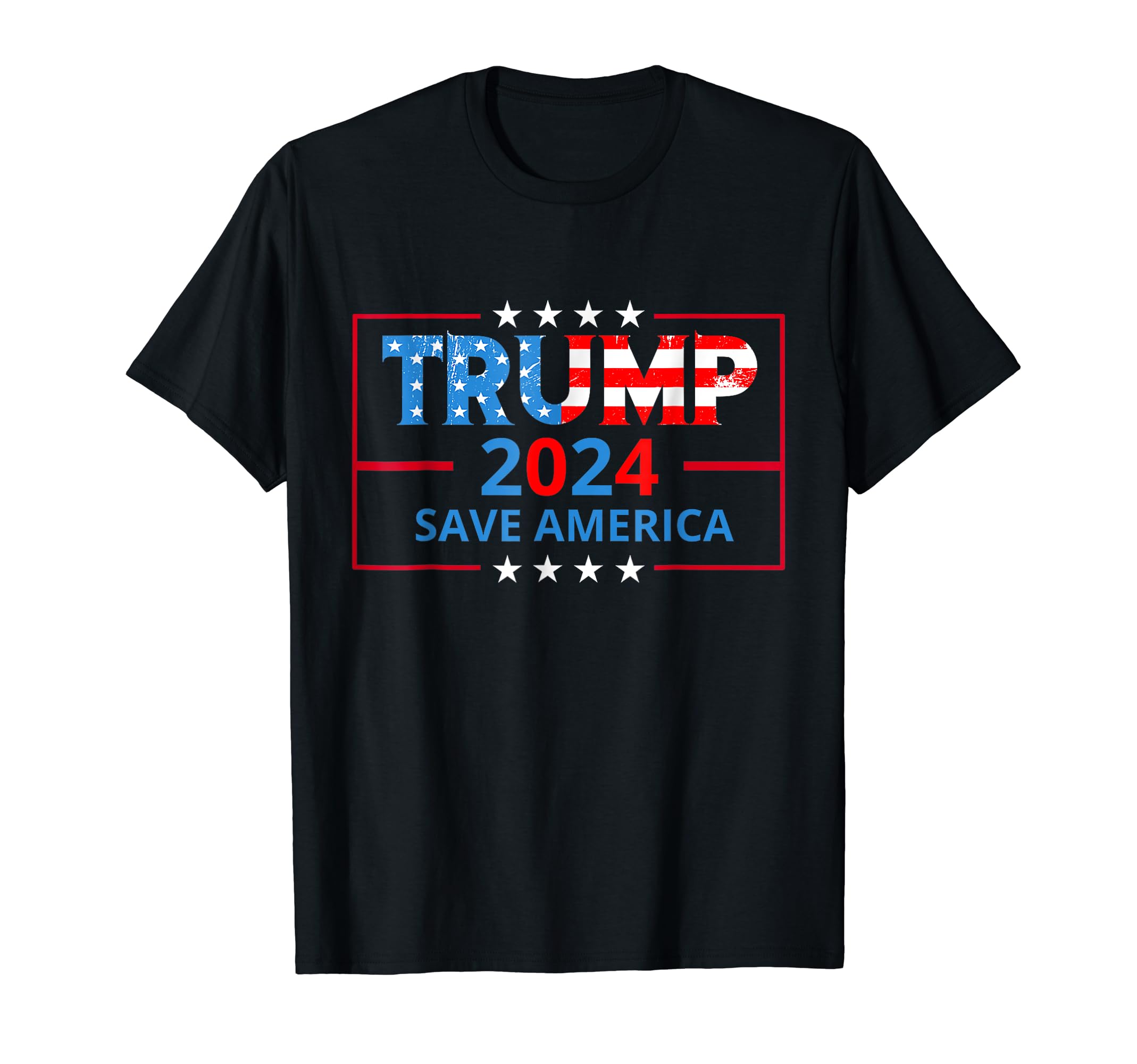 America Patriot Trump for President ApparelTrump 2024 Flag Save America Election Trump 2024 T-ShirtOEKO-TEX STANDARD 100