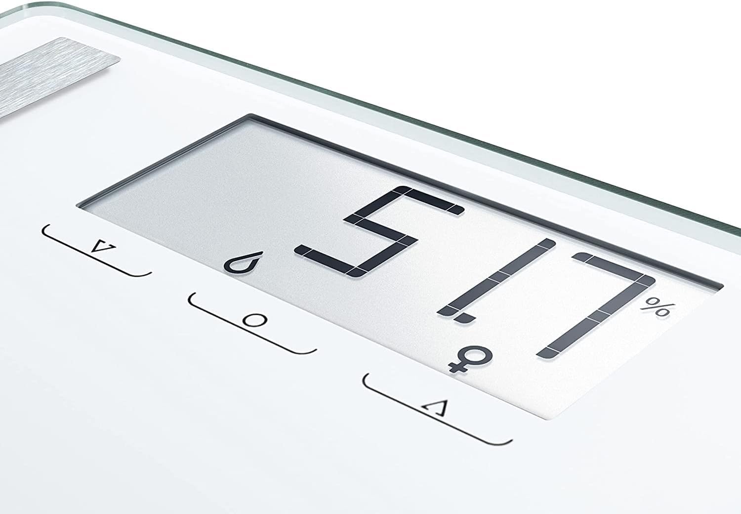 Soehnle Shape Sense Control 200 Personen Digitalwaage mit extragroßer LCD-Anzeige, Waage mit An- und Abschaltautomatik, flache Personenwaage