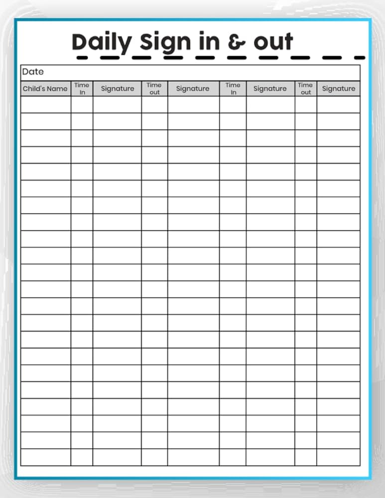 Childcare Sign In and Out Sheets: Daily Childcare Attendance Register For Daycare, Childcare or Preschool. (8.5 childcare-sign-in-and-out-sheets-daily-childcare-attendance-register-for-daycare-childcare-or-preschool-8-5-x11-inches-publishing-red-dso-amazon-com-books
