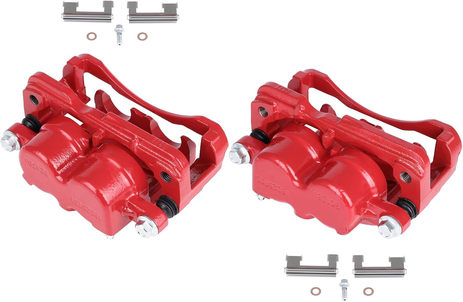 ECCPP 18-B4728 18-B4729 Front Left & Right Red Brake Caliper Assembly fit For Cadillac For Chevrolet For GMC 1999-2009