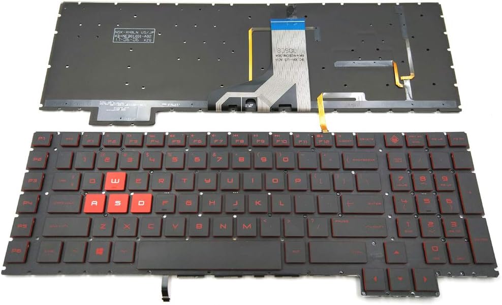 Replacement Backlit Keyboard for HP Omen 17-an 17-AN008CA 17-AN010CA 17-AN012DX 17-AN020CA 17-AN030CA 17-AN053NR 17-AN110NR 17-AN188NR