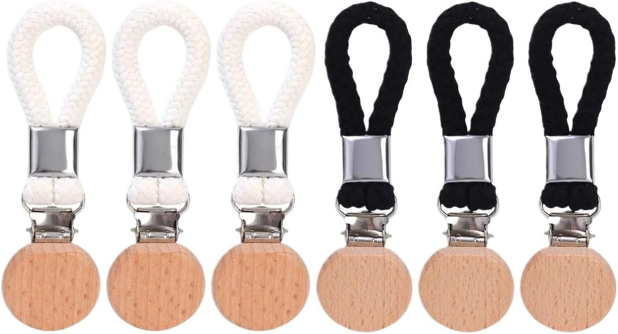 15pcs Braided Bathroom Towel Clips Multipurpose Clothes Hats Organizer Holder Slip Metal Clamp Kitchen Home Storage(White)