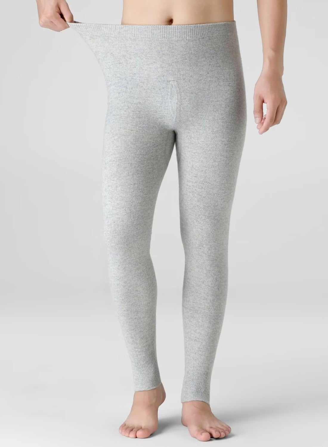 100% Cashmere Thermal Leggings for Men Women Winter Long Johns High Waisted Thermal Bottoms