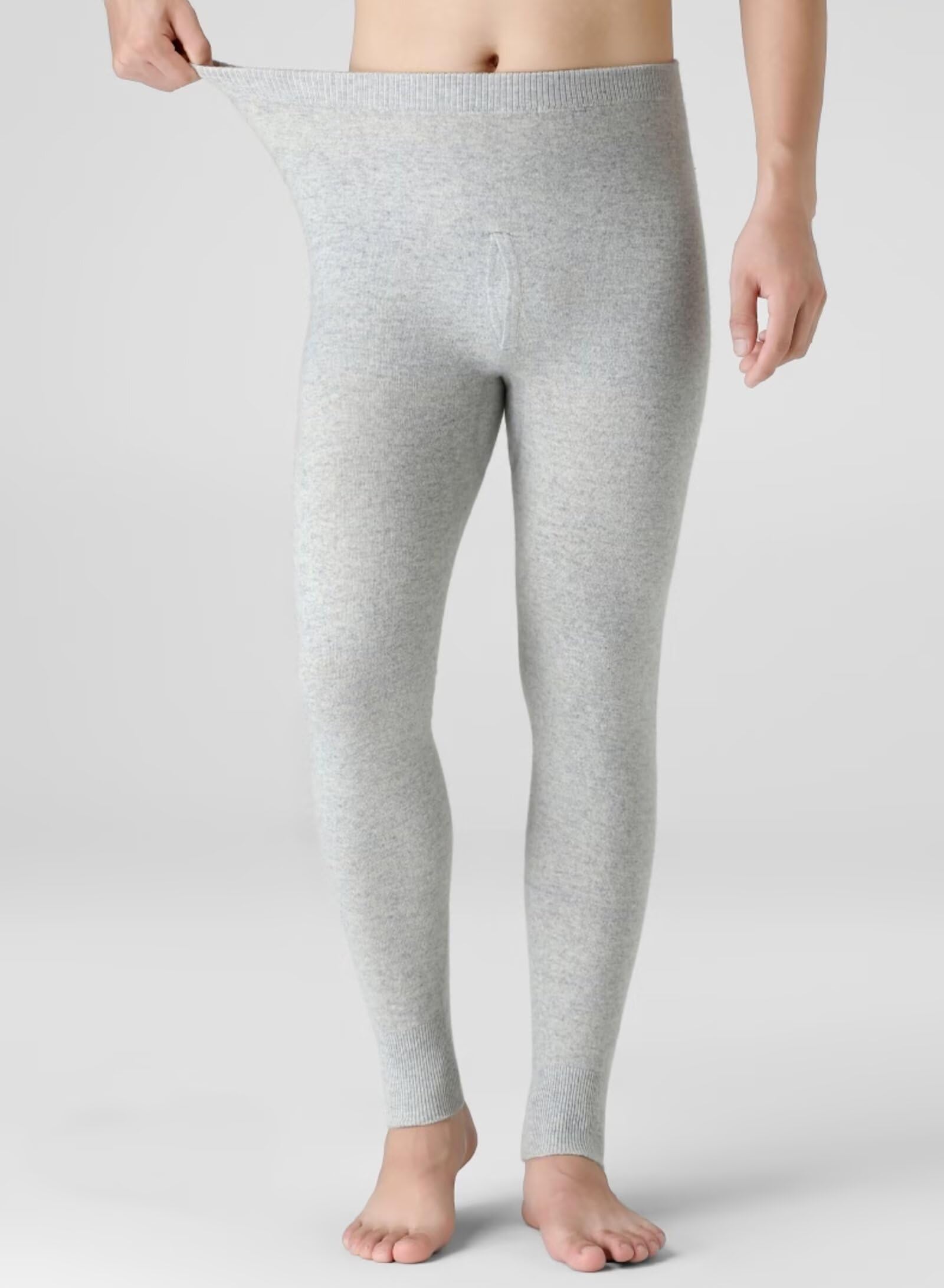 HNVAVQ Leggings térmicos 100% Cachemira para Hombre y Mujer, Pantalones térmicos de Invierno de Cintura Alta