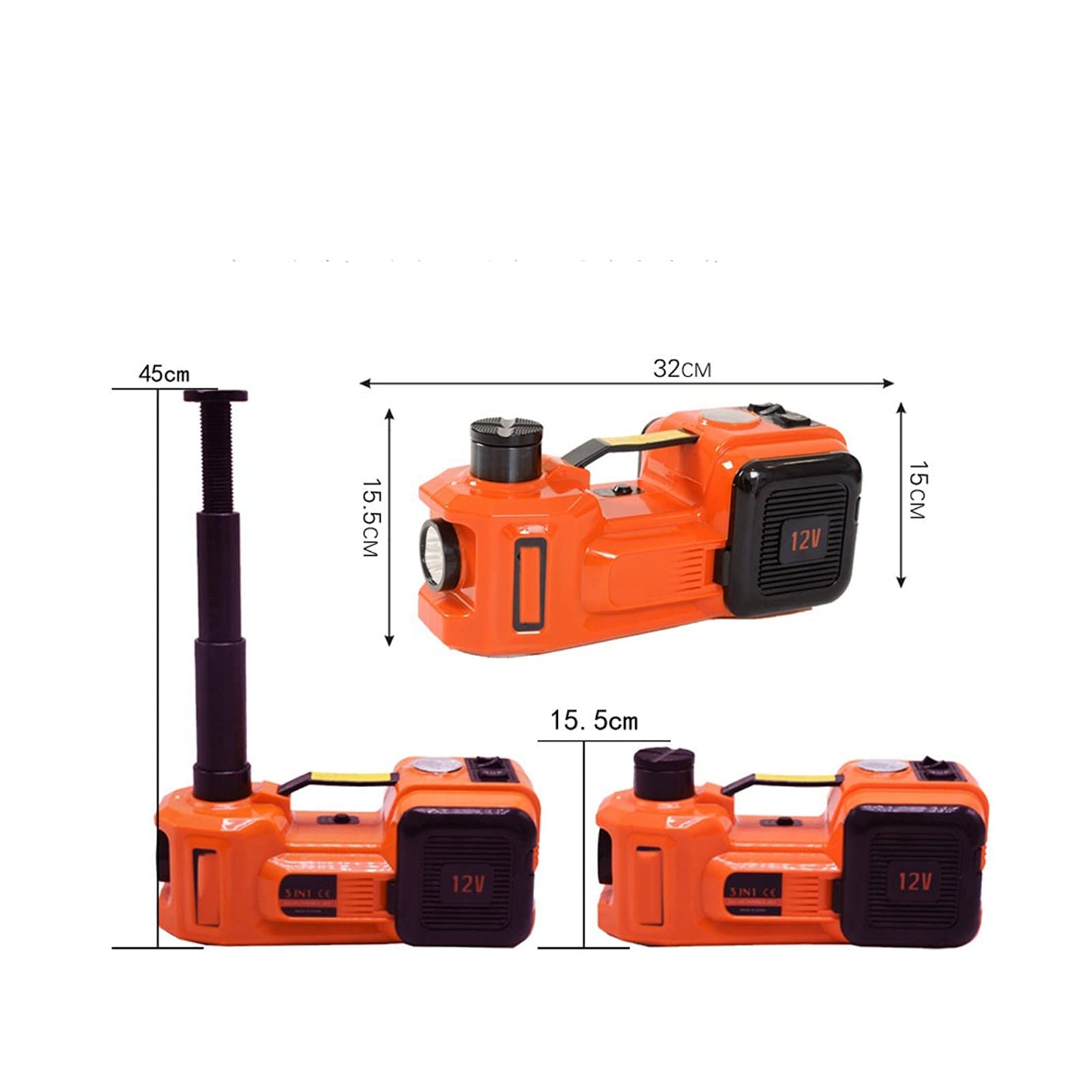 Podnośnik hydrauliczny, 12V trzy w jednym elektrycznym gniazda hydraulicznym SUV. Gniazdo elektryczne zmiany opony, narzędzie do