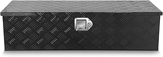 DNA MOTORING Aluminum Lockable Storage Box, Trailer Tongue & Truck Bed Tool Box w/Keys