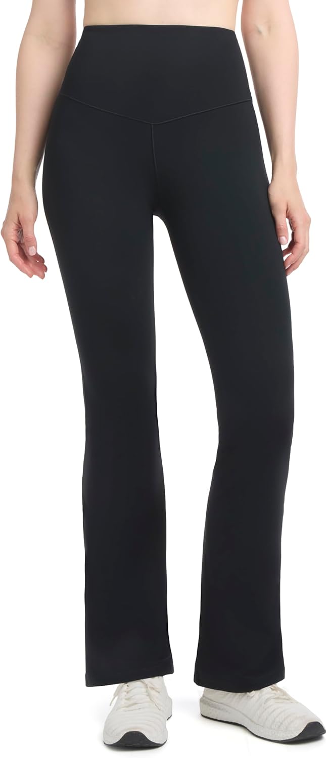 Danskin Womens Satin Stitch Flare Leg Yoga Pants