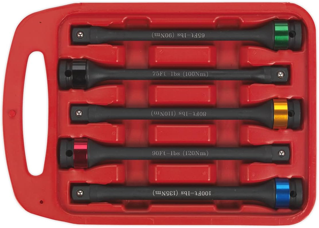 Sealey Ak2242 Torque Stick Set 5Pc 1/2Sq Drive