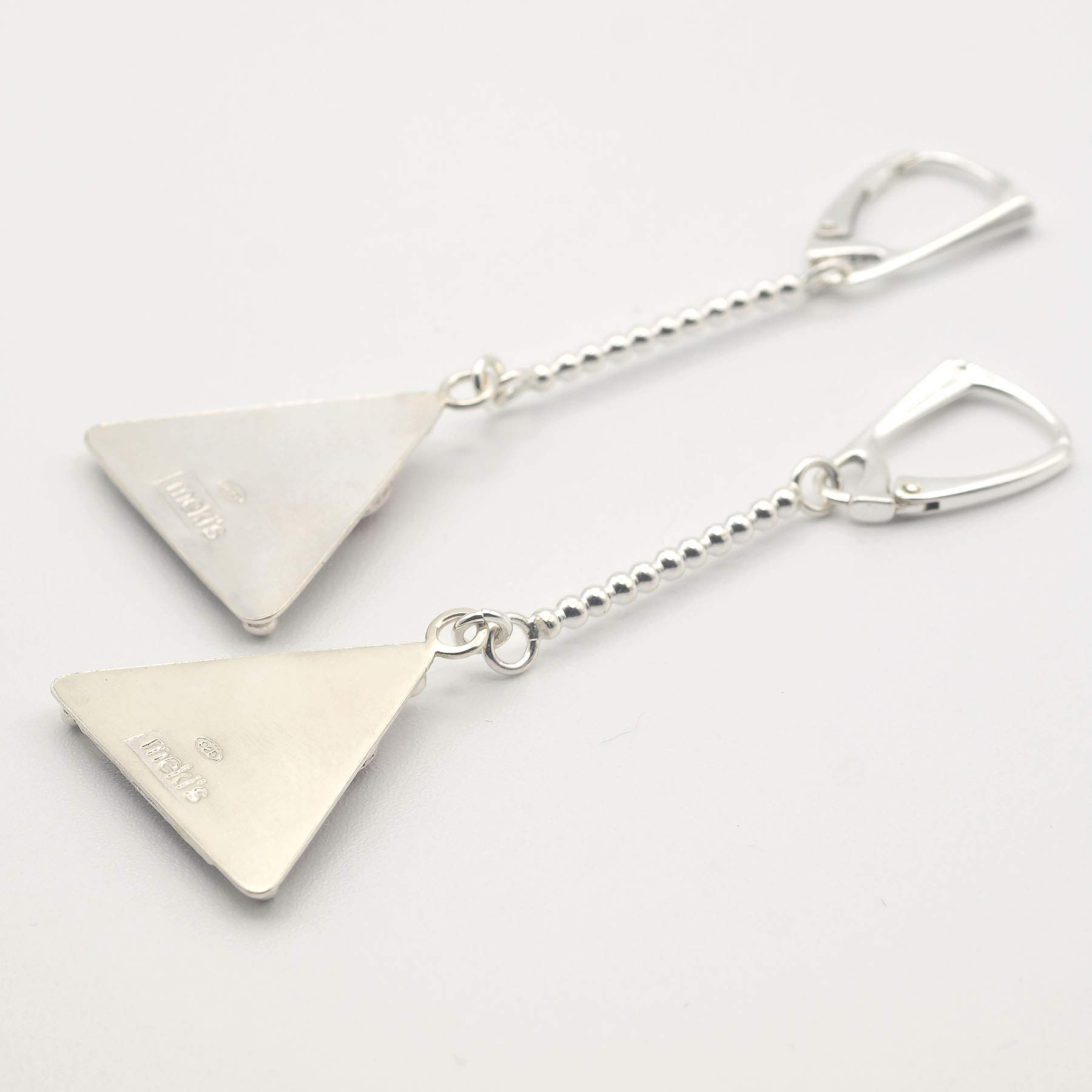 Pendientes Jaspe Rojo y Plata 925
