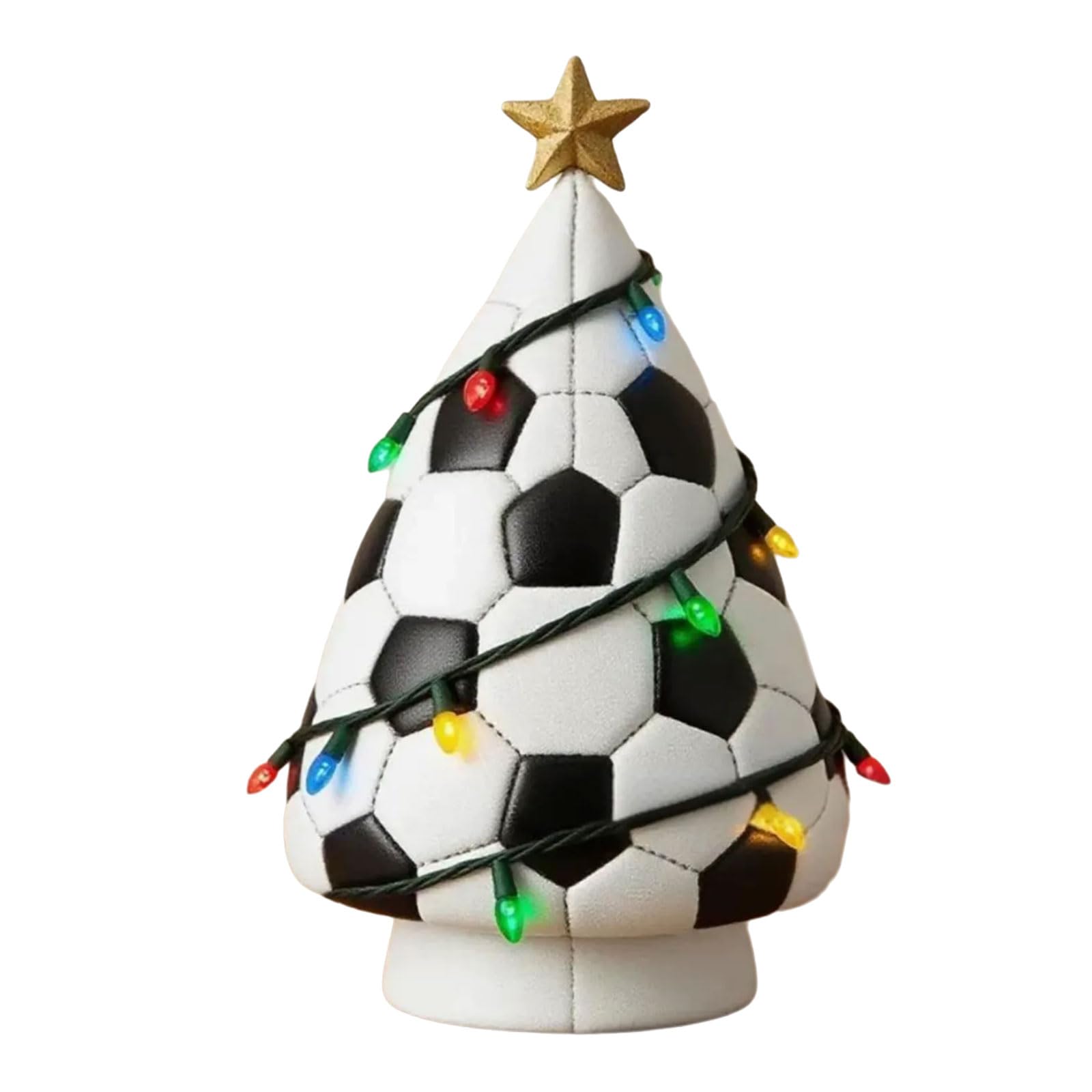 Unique Football Theme Resin Crafted Christmas Tree Ornament for Indoor Decorations and Christmas Festivities Soccer Themed Holiday Decorations