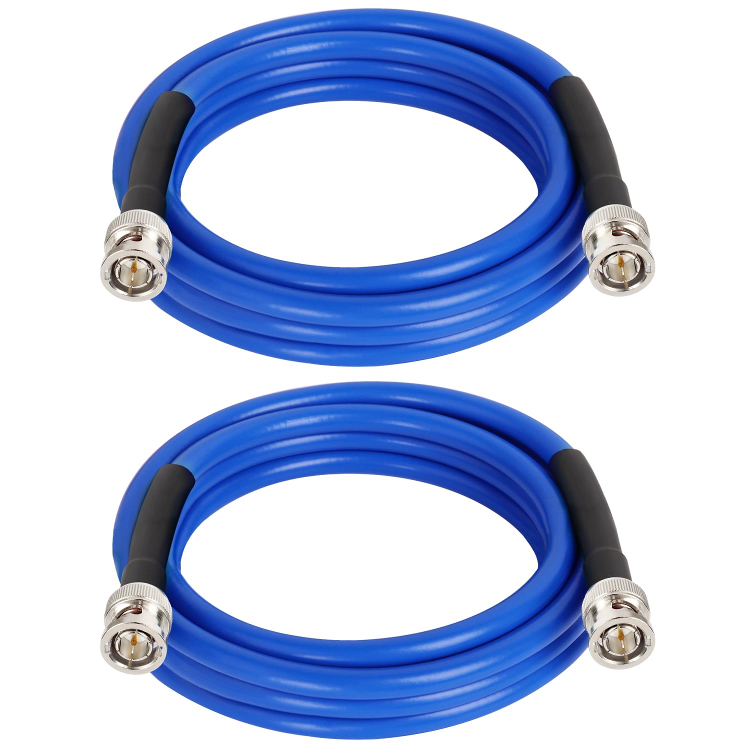 XRDS -RF 12G SDI Cable 6FT 2PCS, SDI Video Cables 3G/6G/12G 75ohm BNC Male Cable Supports HD-SDI/3G/6G-SDI/4K/8K for Video Security Camera Converter