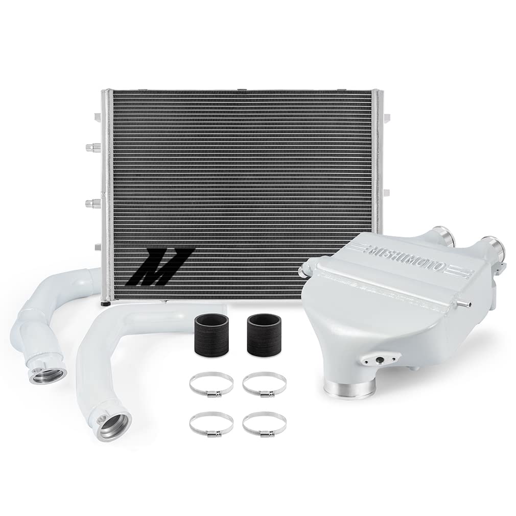 Paquete de alimentación de intercooler aire-agua, color a juego, compatible con BMW F8X M3/M4 Performance 2015-2020, blanco alpino III