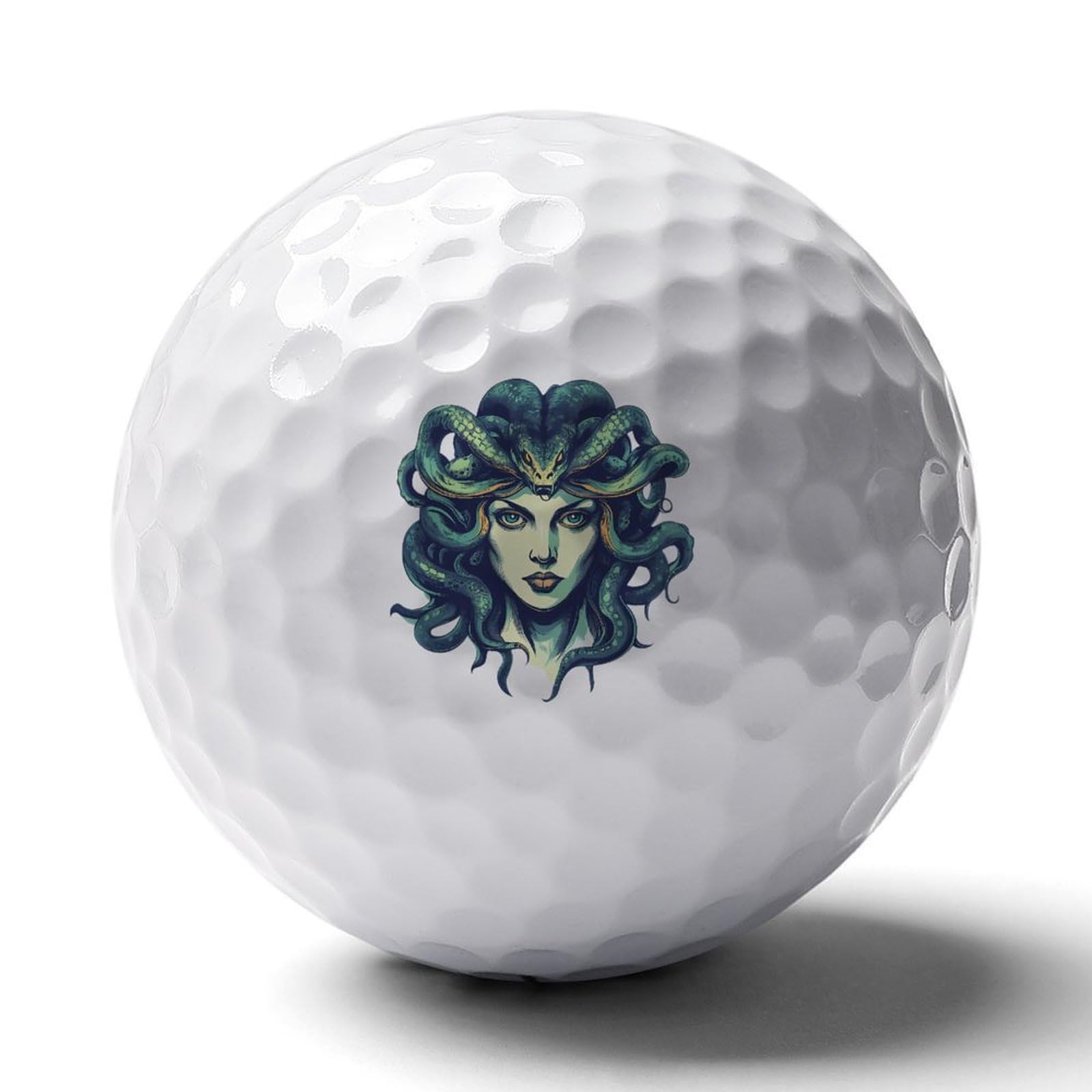 Medusa Greek Mythology Custom Golf Ball Soft Practice Golf Balls Performance Distance and Speed for Indoor Outdoor