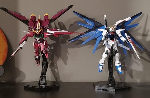 Miniatura 9 de HG RG - Base de acción para pasatiempos, soporte de exhibición compatible con Gundam HG RG con destornillador (5, 1100 transparente)