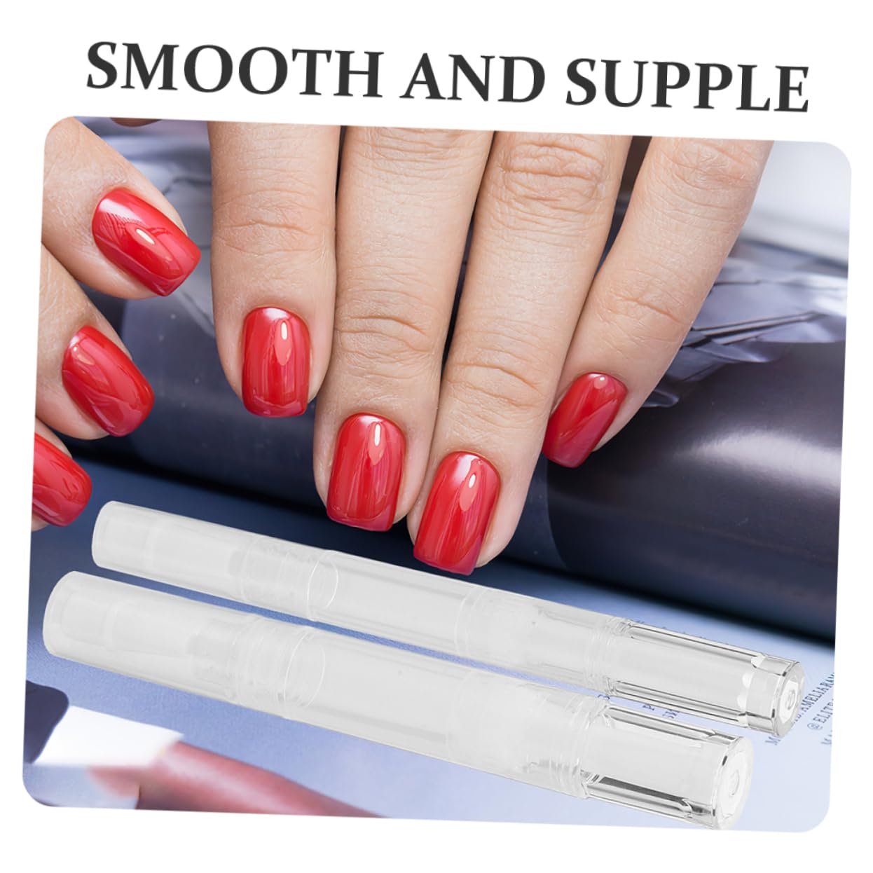 HONMEET 12pcs Empty Nail Oil Pens Cuticle Oil Pens Refillable Nail Polish Pens Mini Cuticle Oil Bottles