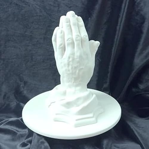 Miniatura 3 de S33 Estatua Rezando Manos Sujetalibros Hecho a Mármol Mármol Mormón One Moment In Time LDS CTR