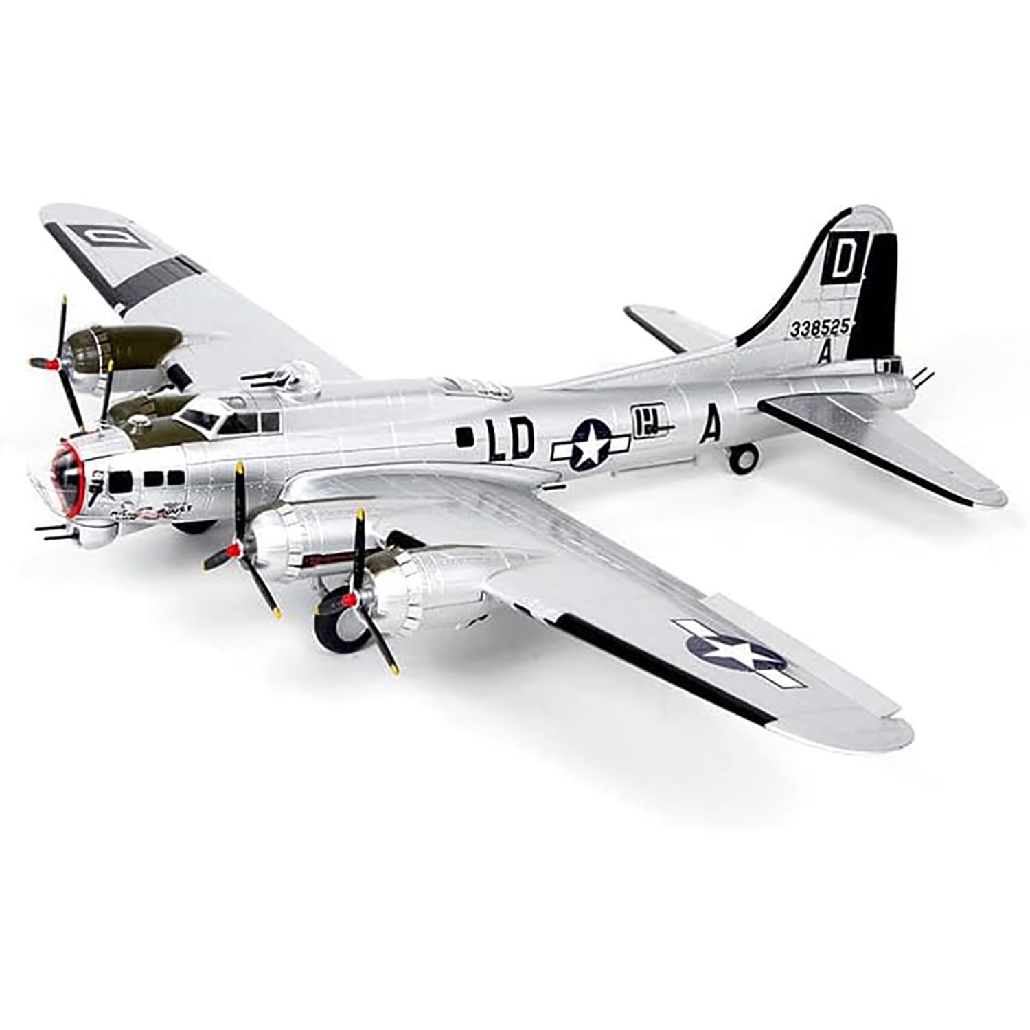 AZIZAT 1/72 B-17 Fortress Bomber Pre-Build Vintage Warplane Diecast Model wystawowy samolotu Samolot Metalowy odlewany model samolotu do kolekcji Ozdoba na prezent