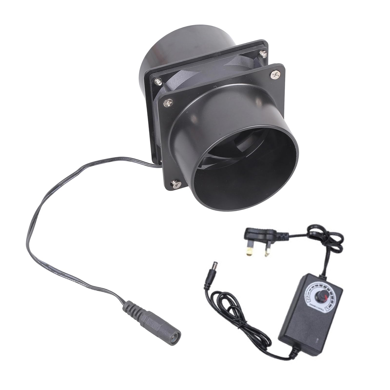 Cazstyk 8Cm Extractor Fan Low Noise Inline Duct Hydroponic Air Blower Exhaust For Home Bathroom Grow Room Ventilation Duct