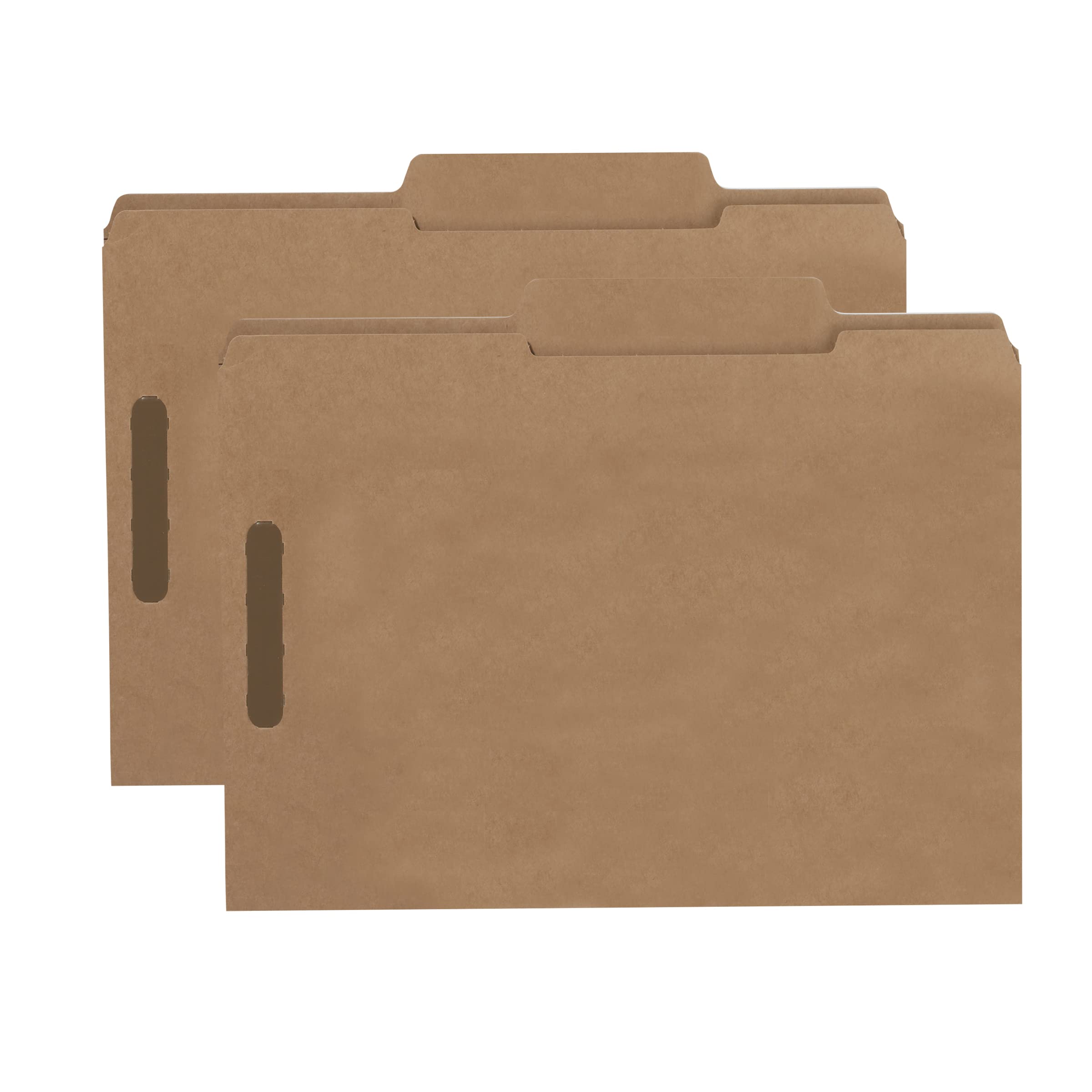 Smead Fastener file Folder, 2 elementi di fissaggio, 2/5-cut Tab Right of Center Position, Letter size, Kraft, 50 per box (14882)