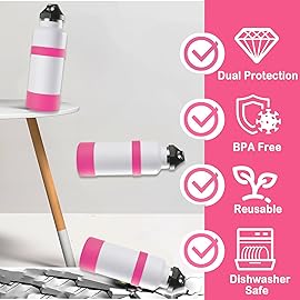 Greant Double Protective Water Bottle Boot compatible with Hydro Flask, Silicone Flex Boot compatible with Hydroflask Boot, Universal Anti-Slip Bottle Sleeve, 3 Sizes to Choose